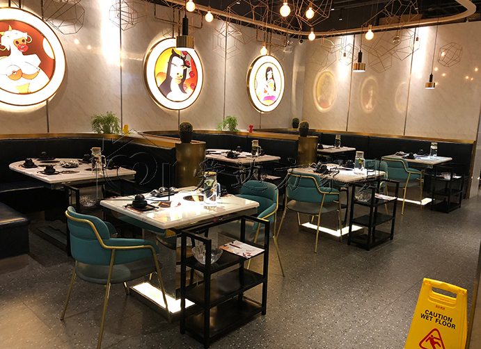 焖锅店卡座沙发