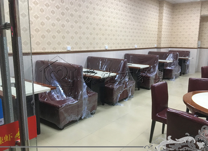 香辣虾餐厅卡座沙发