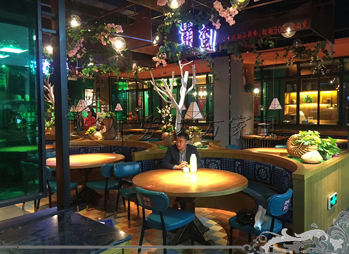 粤菜馆家具，粤菜馆餐桌椅，粤菜馆卡座沙发，粤菜馆桌椅
