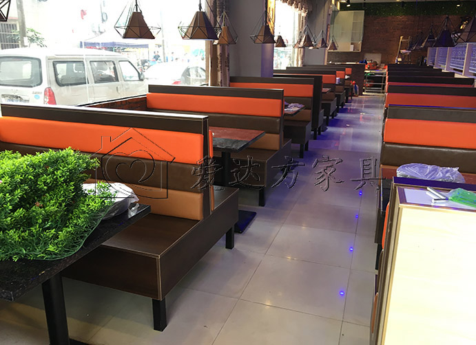 涮涮锅店卡座沙发