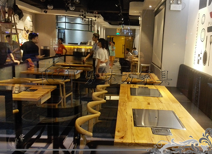 焖锅店卡座沙发