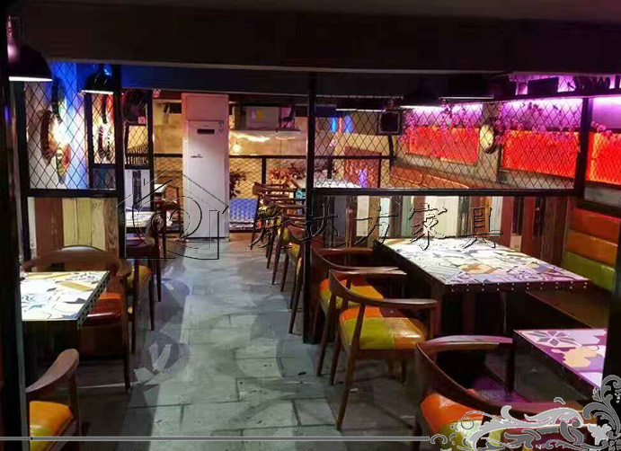 茶点餐厅卡座沙发，茶楼卡座沙发，茶点餐厅餐桌椅，茶楼餐桌椅