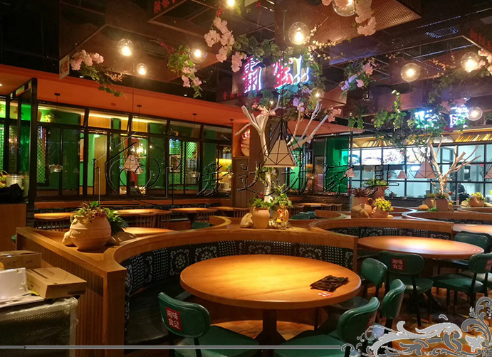 湘菜馆家具，湘菜馆餐桌椅，湘菜馆卡座沙发，湘菜馆桌椅