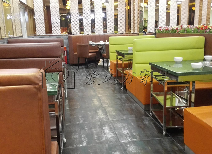 汤锅店卡座沙发