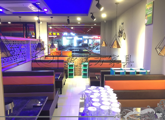 焖锅店卡座沙发