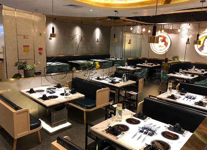 焖锅店卡座沙发定做