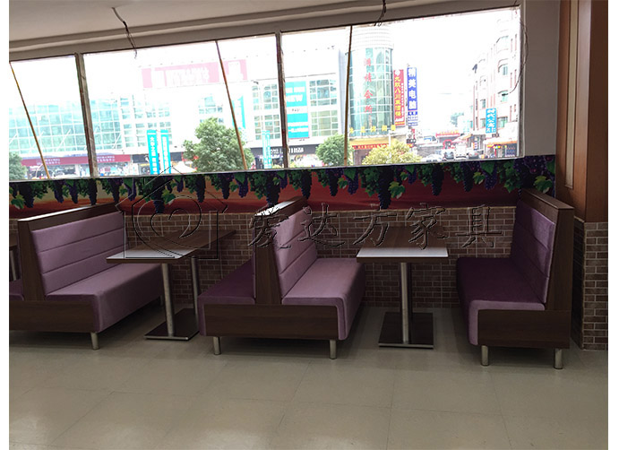 甜品店卡座沙发